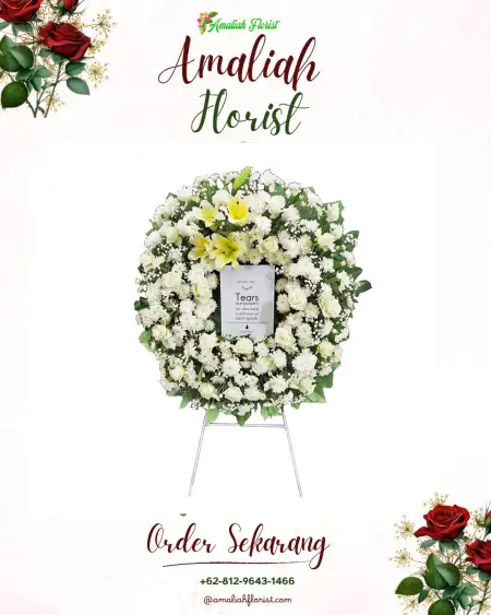 Krans Bunga Duka Karang Sengon
